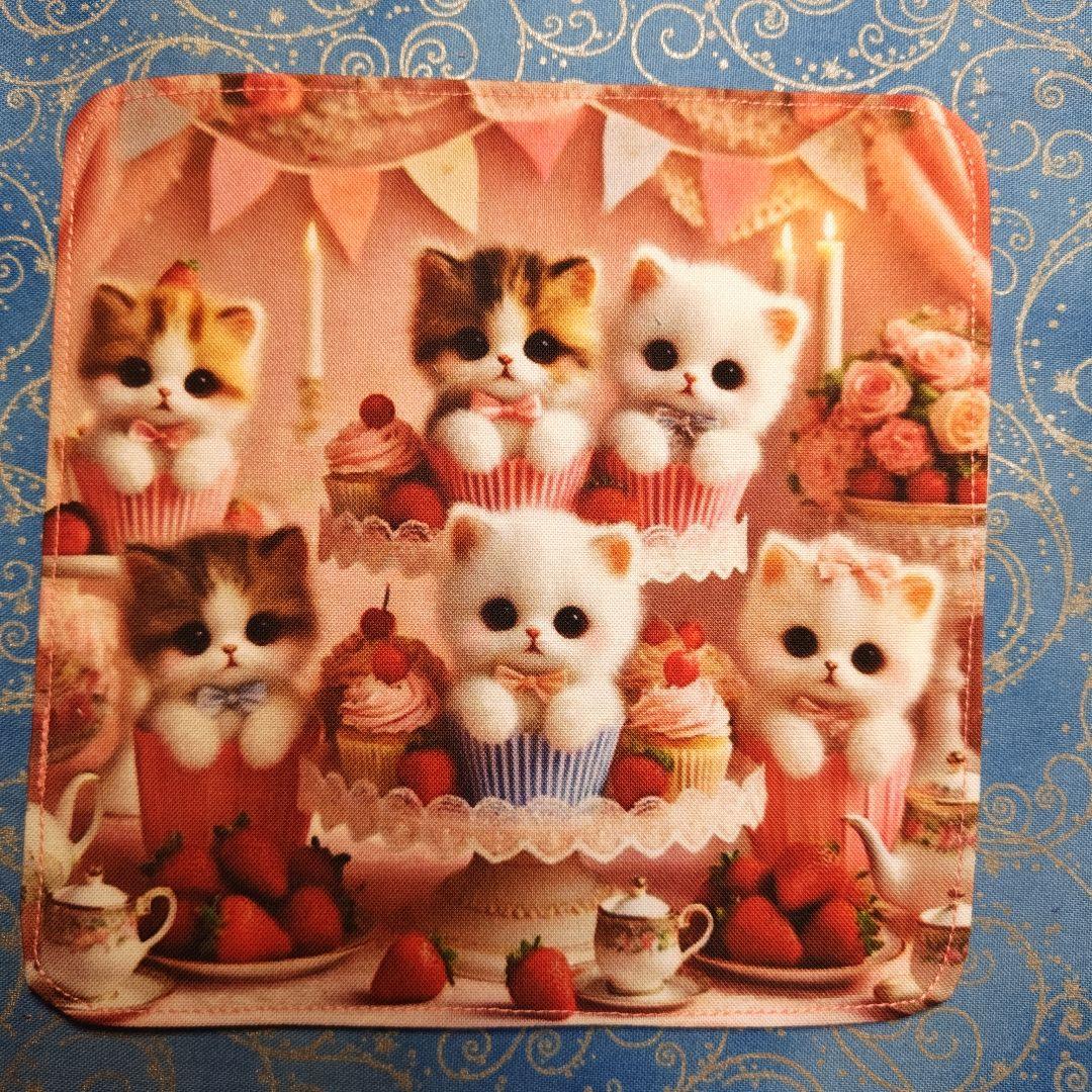 ご確認用　チロスケ　ハンカチ　ねこちゃん柄 19枚