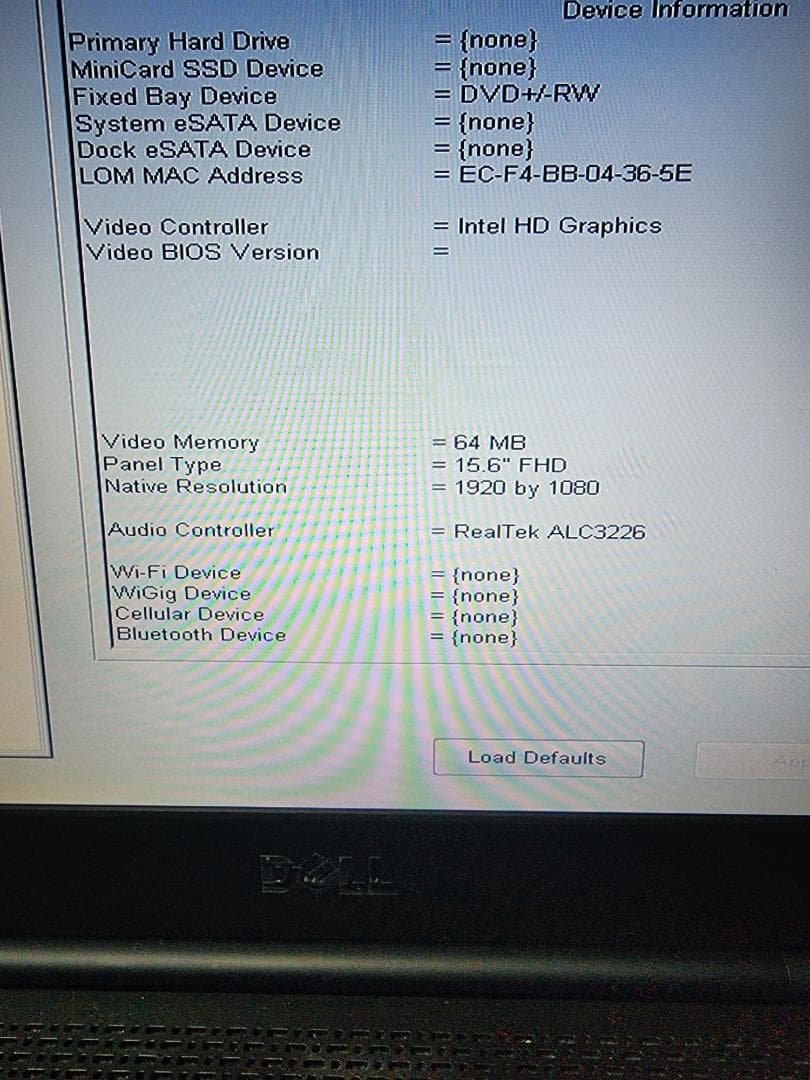 DELLノートパソコン M4800