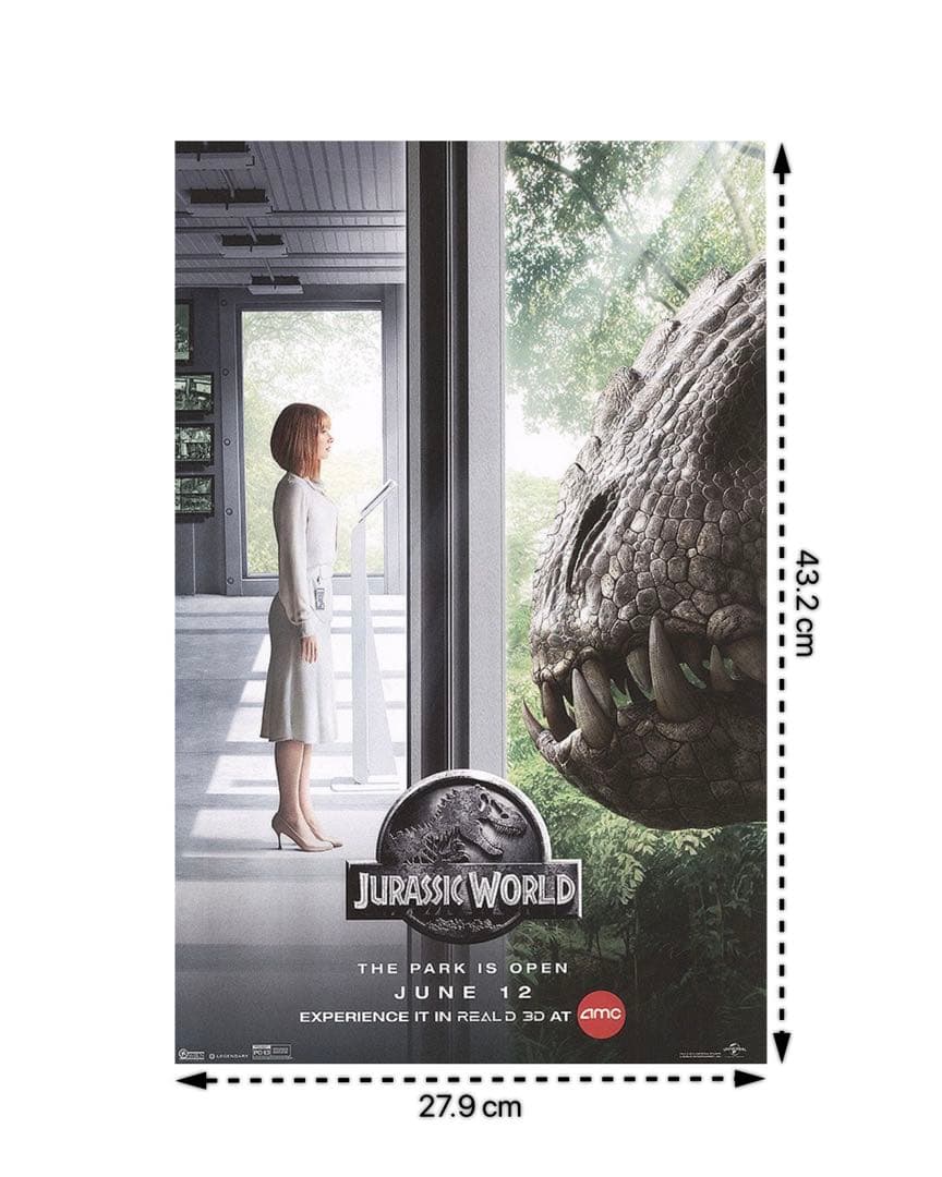 *非販売品*映画館印刷ポスターUS版:ジュラシックワールド