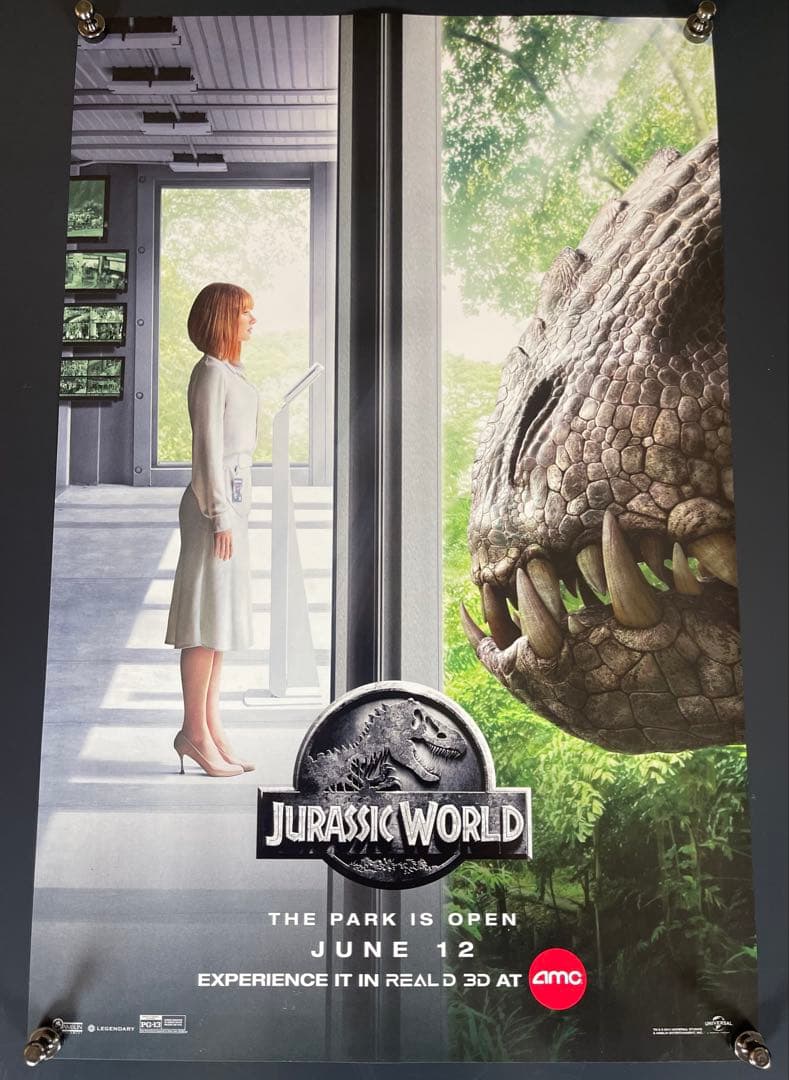 *非販売品*映画館印刷ポスターUS版:ジュラシックワールド