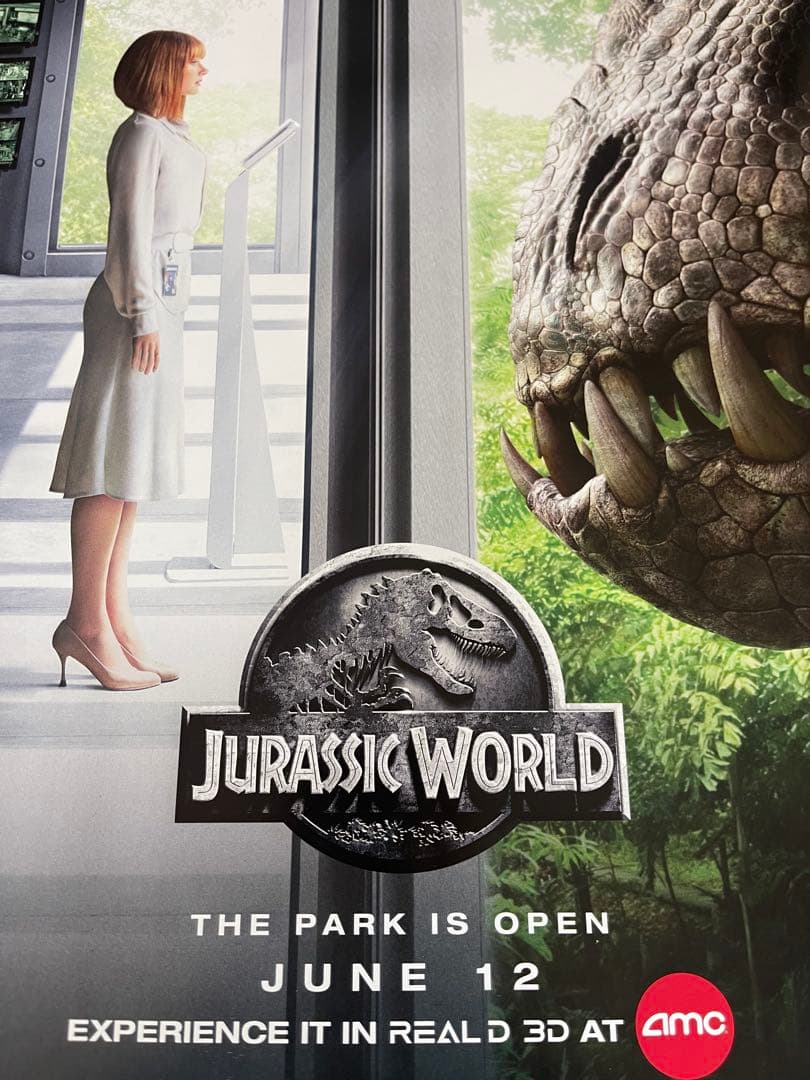 *非販売品*映画館印刷ポスターUS版:ジュラシックワールド