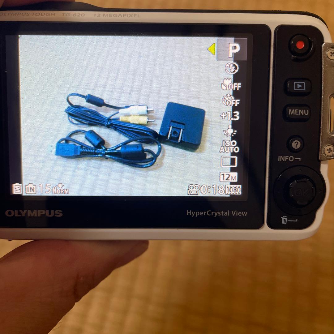 動作確認済 OLYMPUS Tough TG-620 デジタルカメラ 白