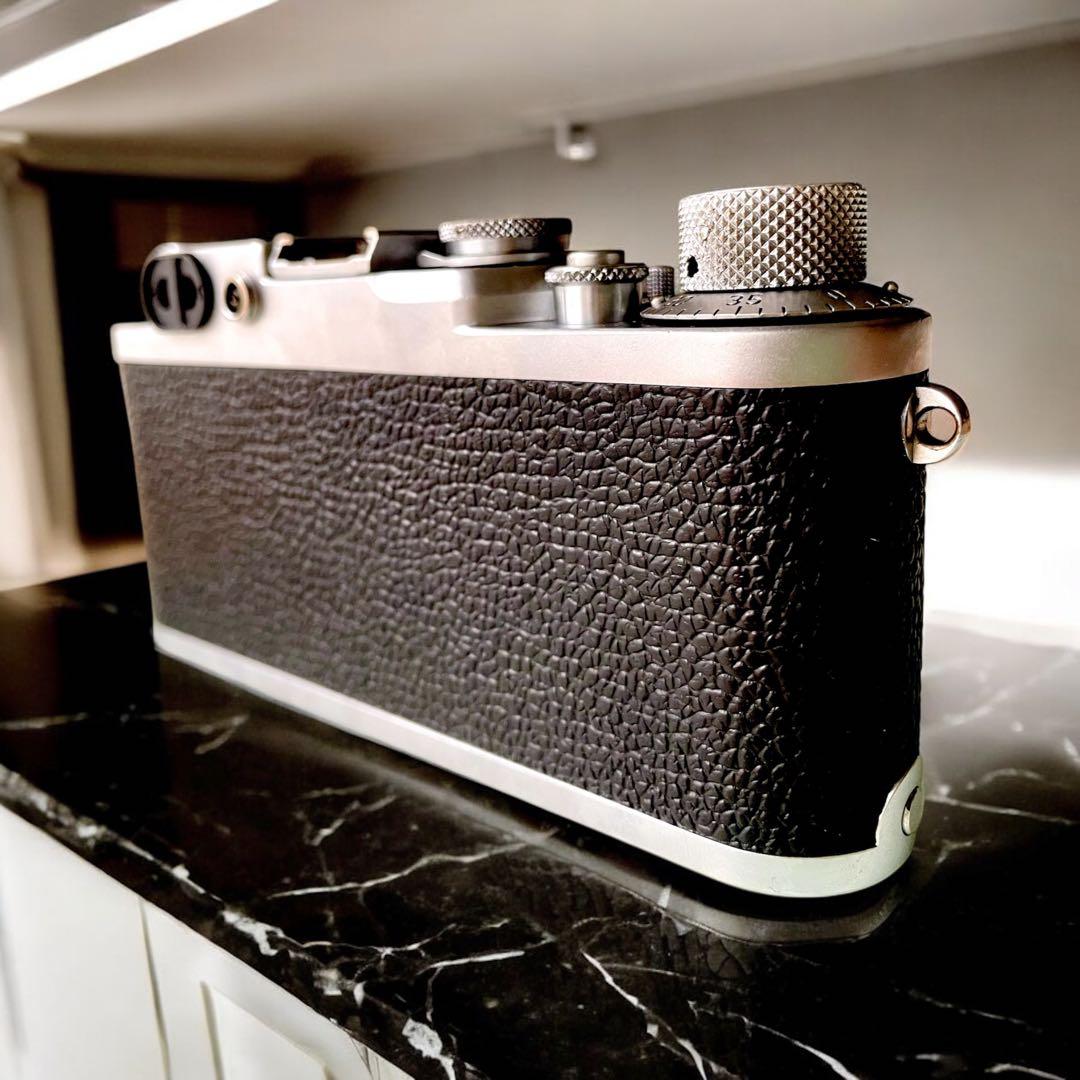 【OH済】Leica IIIf バルナックライカ セルフ付＋純正革ケース付