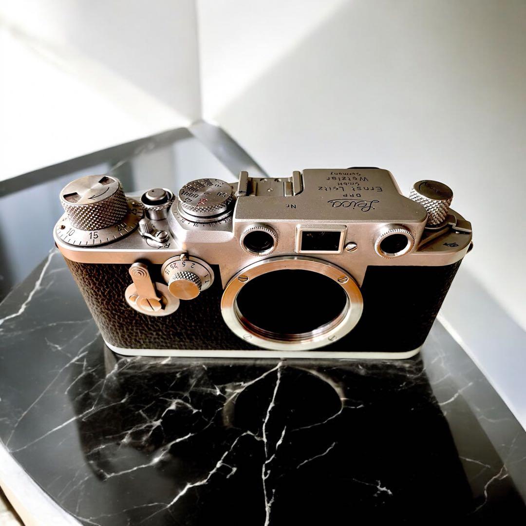 【OH済】Leica IIIf バルナックライカ セルフ付＋純正革ケース付