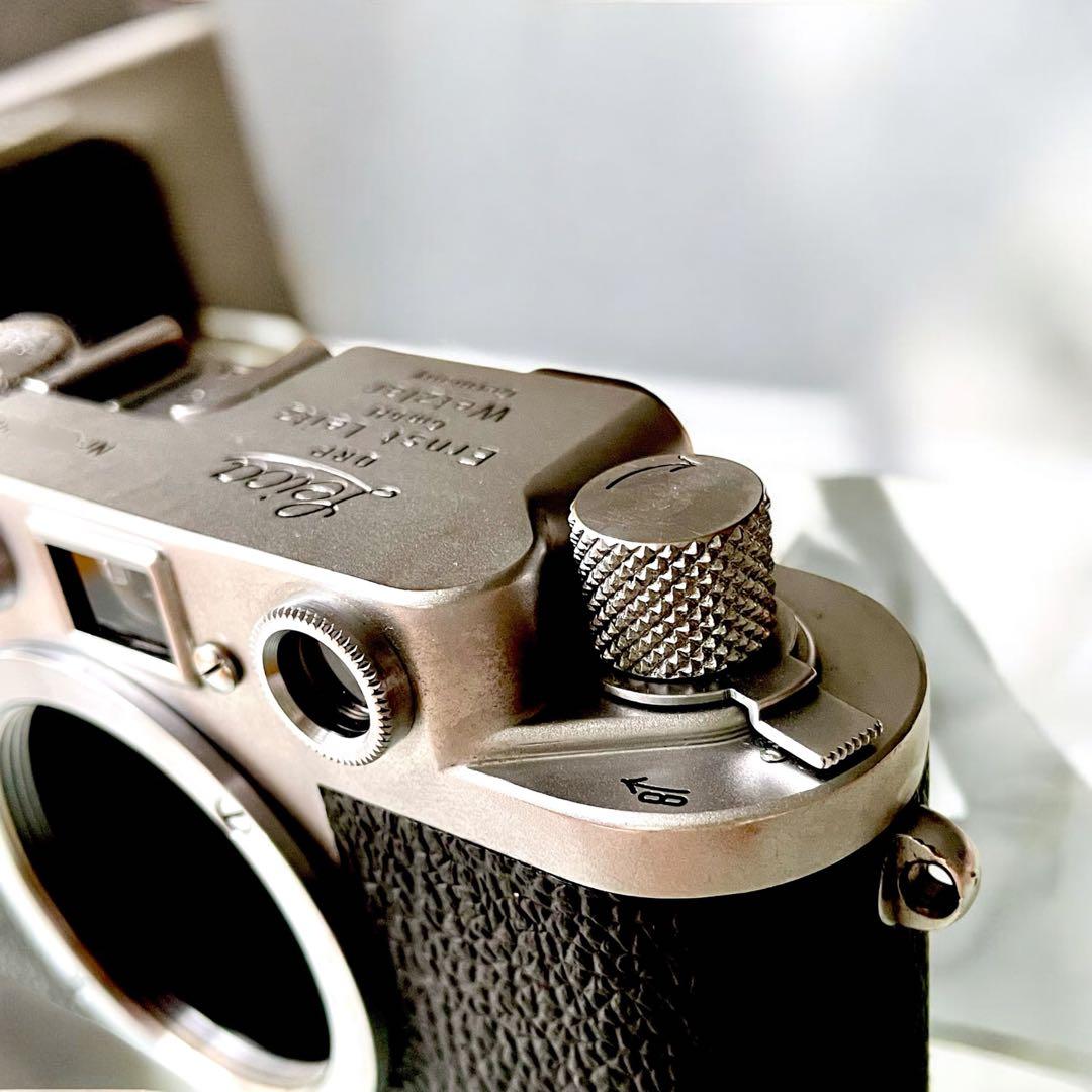 【OH済】Leica IIIf バルナックライカ セルフ付＋純正革ケース付