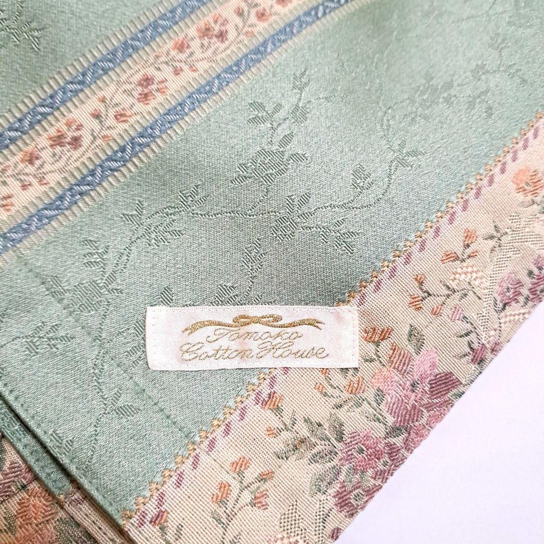 美品　トモココットンハウス　マルチカバー　ベッドカバー　ベッドスプレッド　花柄