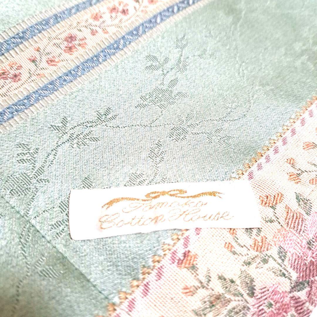 美品　トモココットンハウス　マルチカバー　ベッドカバー　ベッドスプレッド　花柄
