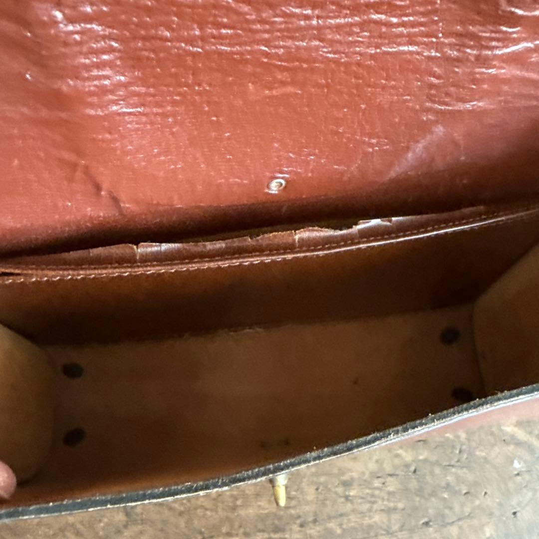 ショルダーバッグ　本革　ビンテージ　オブジェ　アンティーク