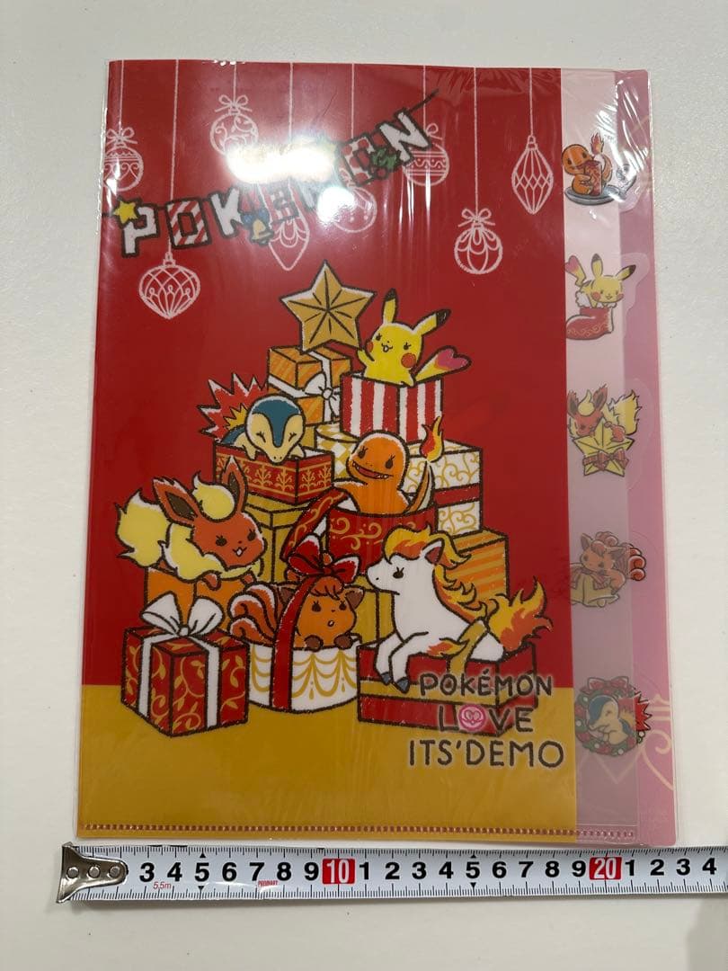 イッツデモ　ポケモン　クリスマスギフトモチーフ　インデックスクリアファイル