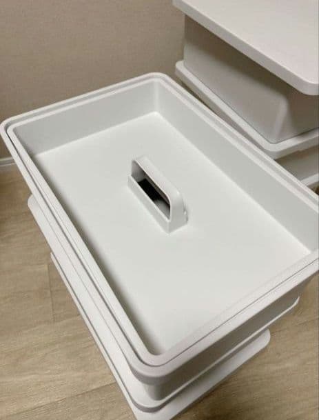 無印良品 ポリプロピレン収納ボックス 中 ホワイトグレー 廃盤