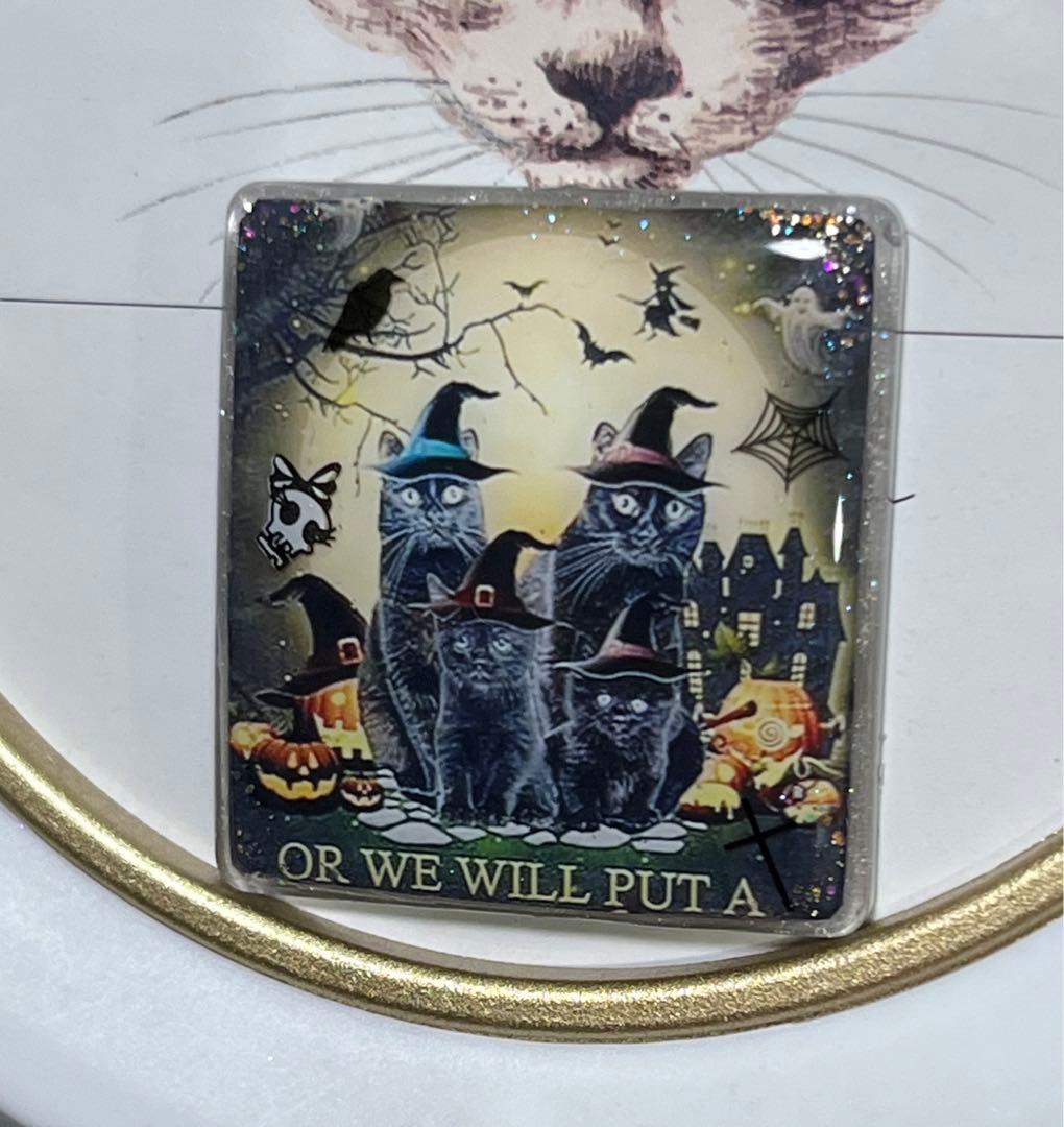 感謝価格(ㅅ´꒳` )ハロウィン黒猫ファミリー レジンヘアゴム