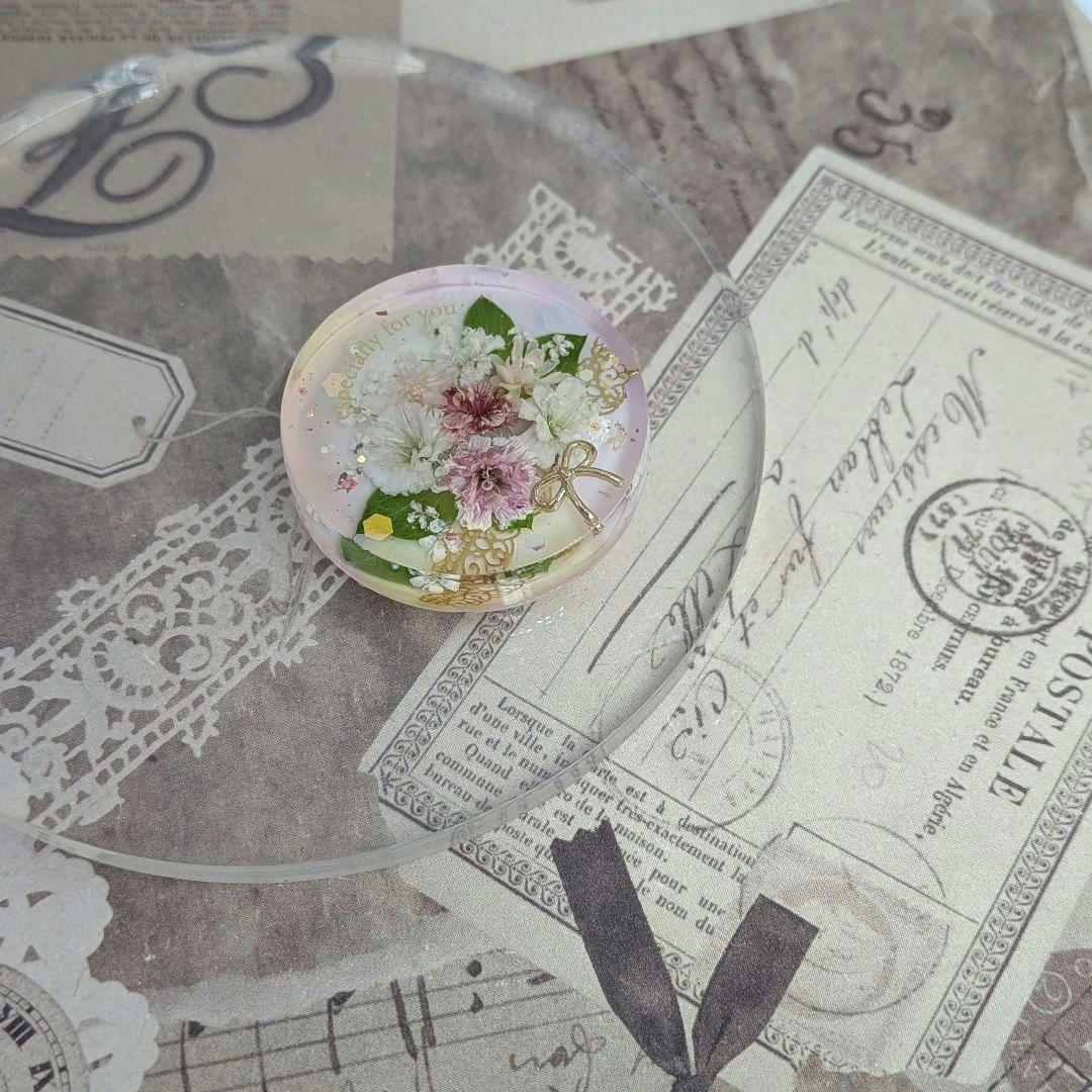 ＃531 ローズブーケ✴レジンヘアゴムキーホルダーブローチ