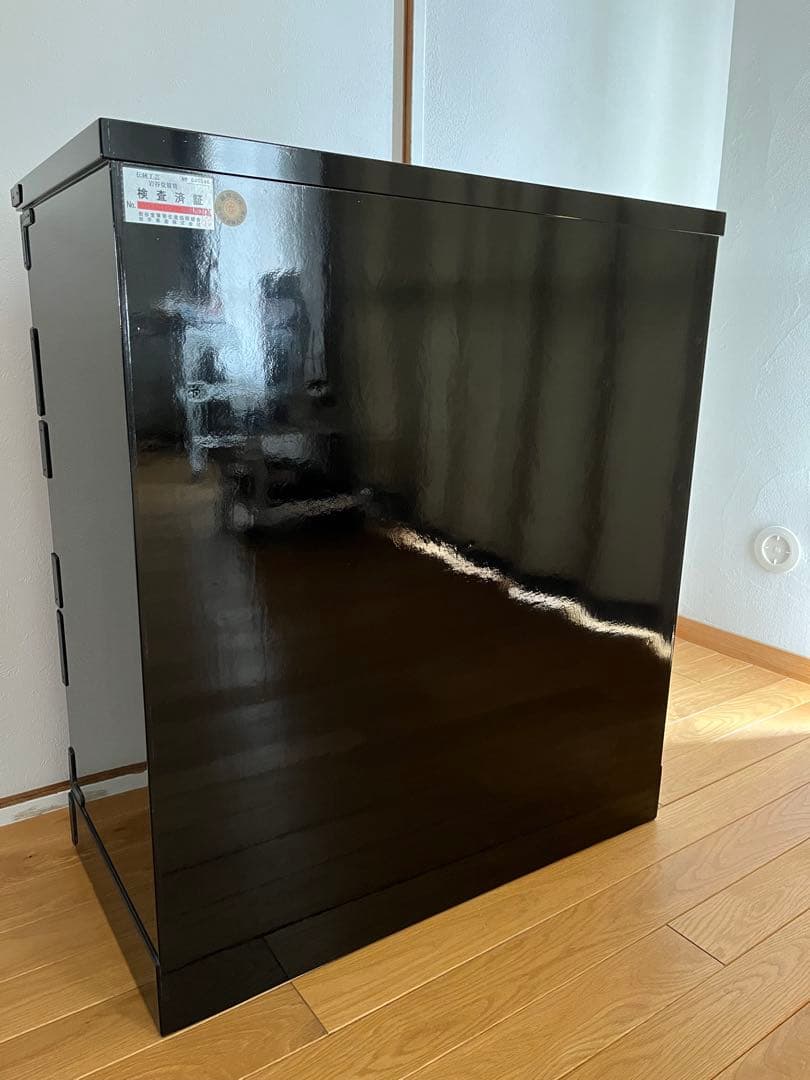 岩谷堂箪笥　赤黒呂塗 藤原塗 南部鉄金具 みちのく型 整理タンス　鍵付き　小箪笥