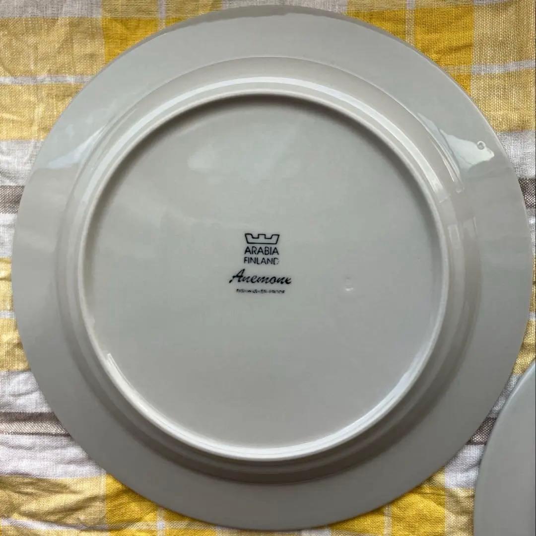 アラビア　アネモネ　25cm プレート　2枚