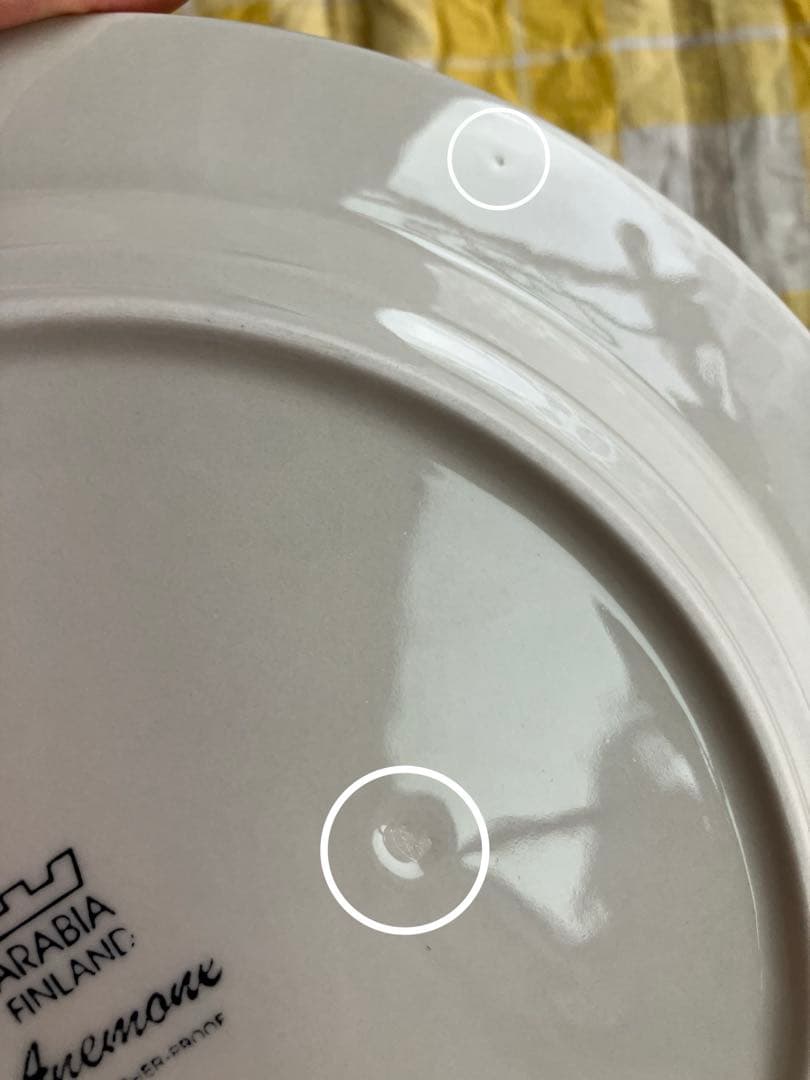 アラビア　アネモネ　25cm プレート　2枚