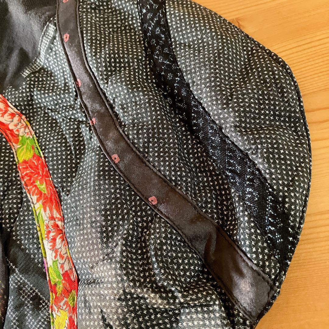 【高級】ショルダーバッグ　古布リメイク　藍染　パッチワーク　一点物　着物リメイク