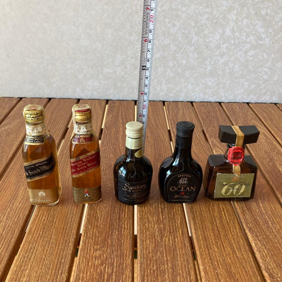 TS73 ウイスキー 特級 ミニボトル 5本 ジョニーウォーカー オーシャン等