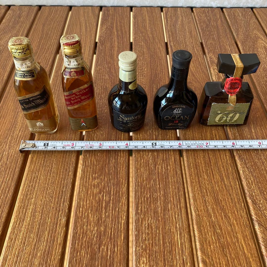 TS73 ウイスキー 特級 ミニボトル 5本 ジョニーウォーカー オーシャン等