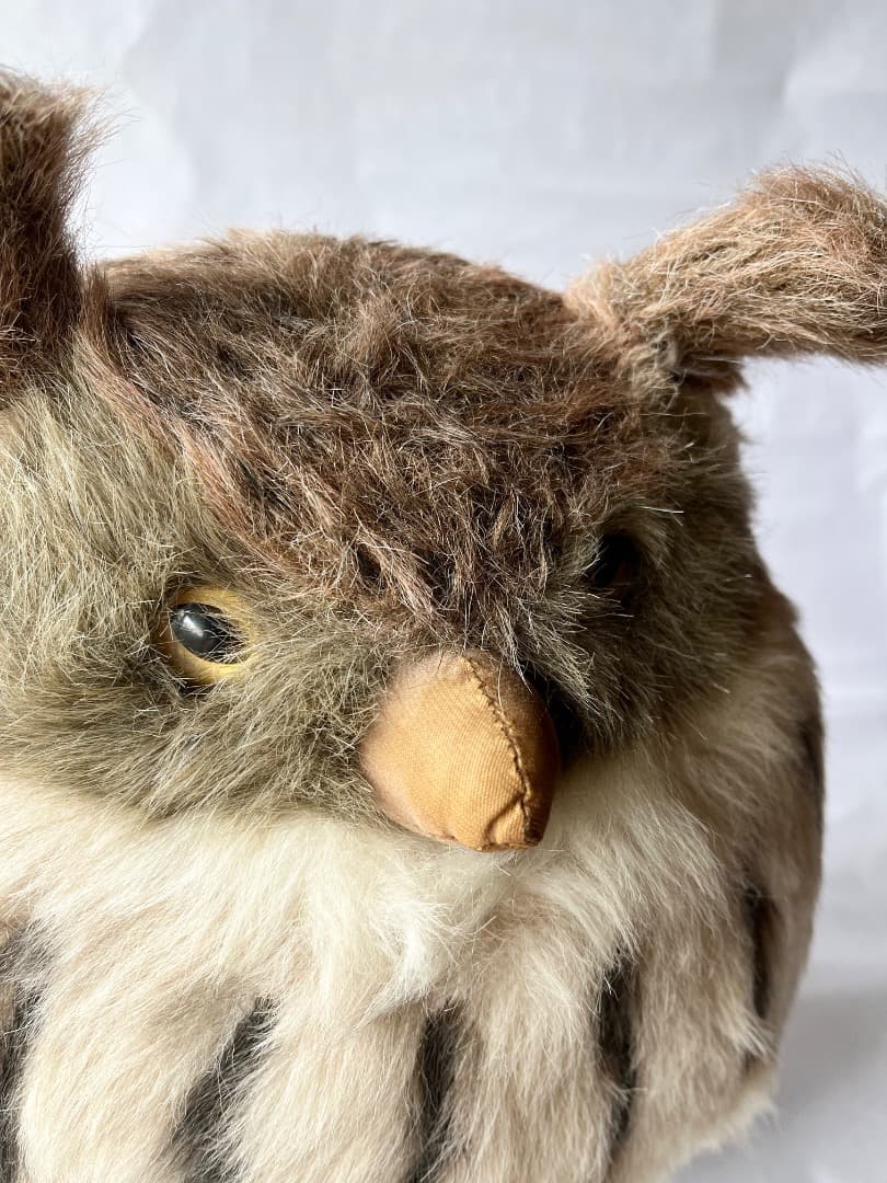 【希少】大型 | やまね工房 ミミズク ぬいぐるみ｜民芸工芸