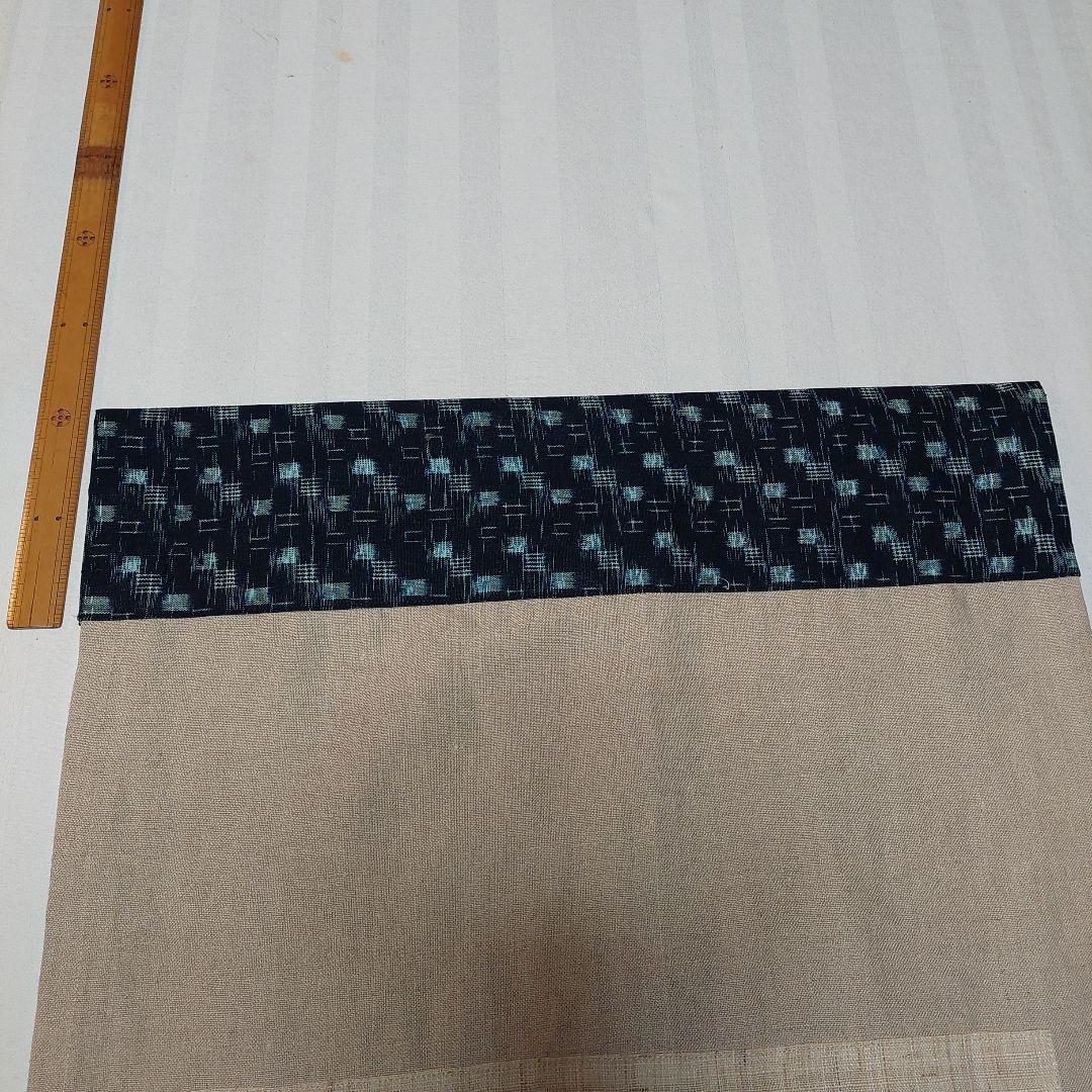 鬼の絵のタペストリー　手描き　パッチワーク　古布　手作り