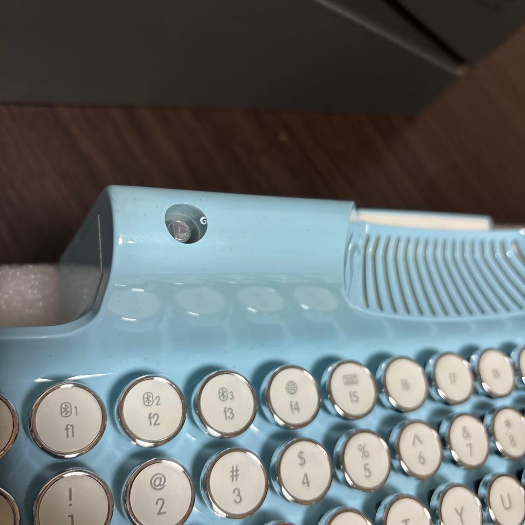 KnewKey Rymek タイプライター風メカニカルキーボード　ブルー