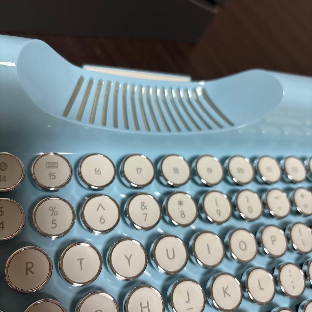 KnewKey Rymek タイプライター風メカニカルキーボード　ブルー