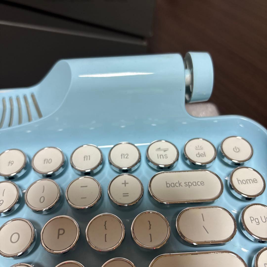 KnewKey Rymek タイプライター風メカニカルキーボード　ブルー