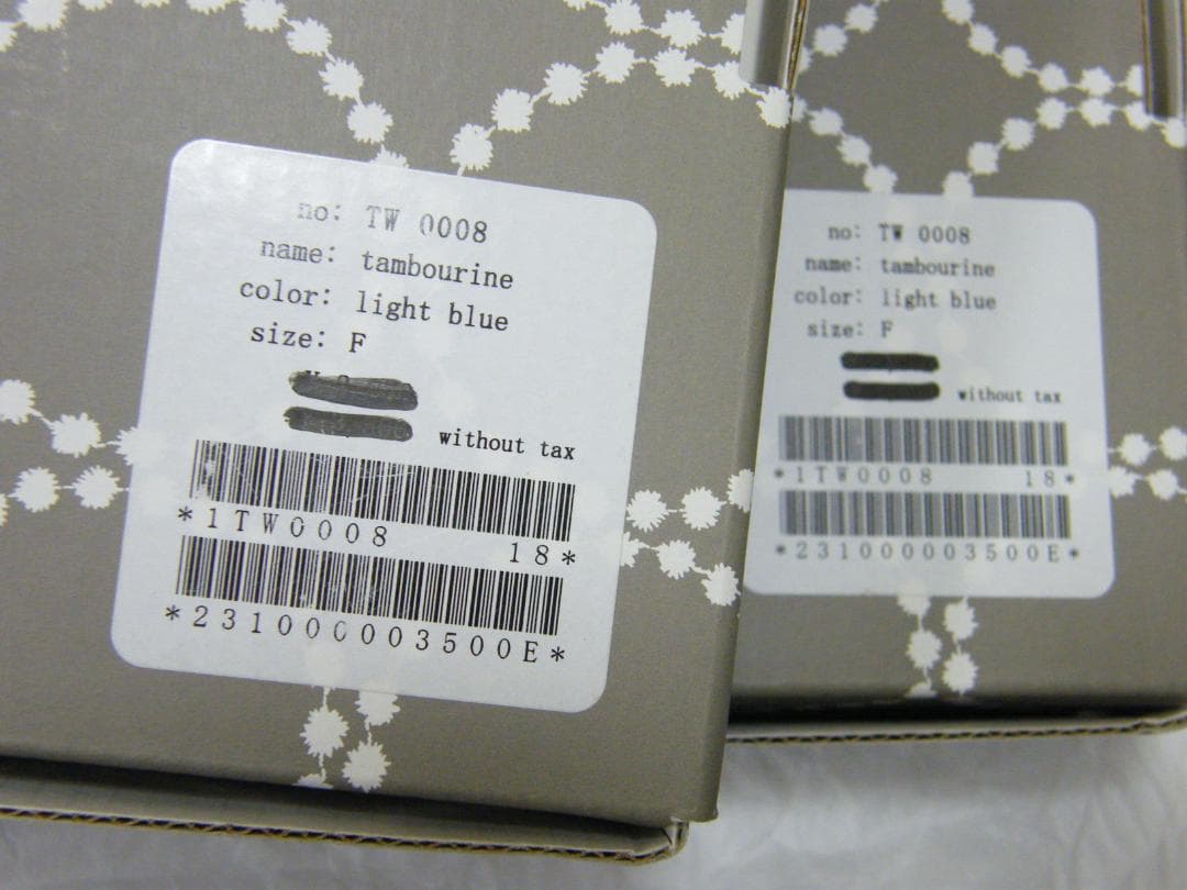 新品 minä perhonen ミナペルホネン tambourine blue