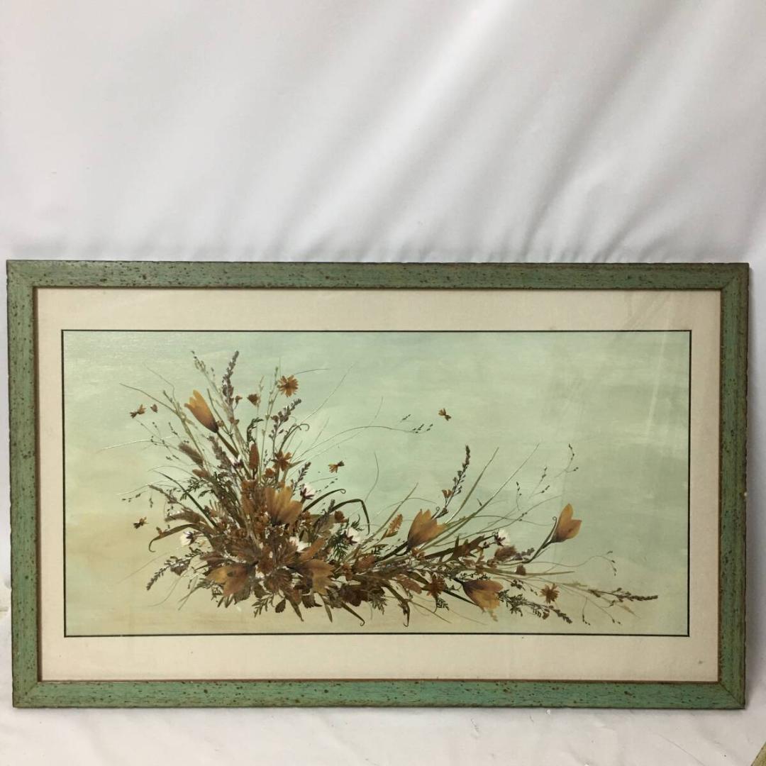 アンティーク 額縁 アートフラワー 押花 まとめて5点 デッサン