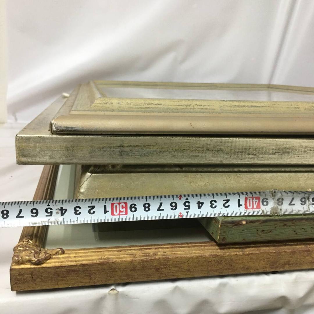 アンティーク 額縁 アートフラワー 押花 まとめて5点 デッサン