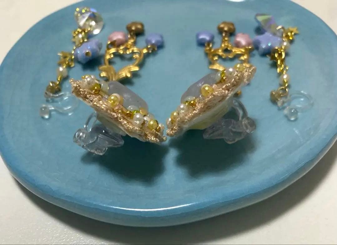 作家様　イヤリング　ハンドメイド　星