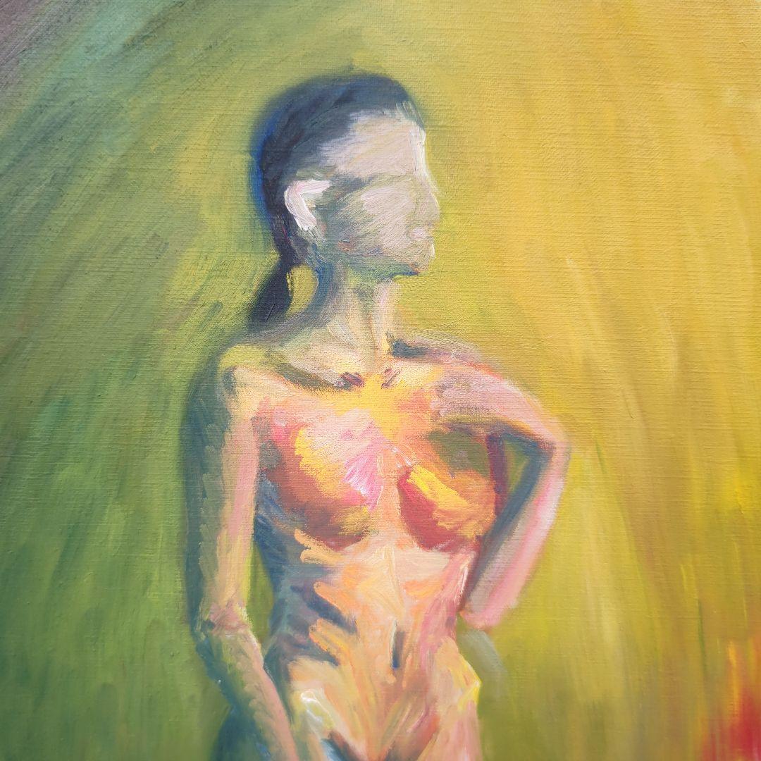 Noriko Yoshida 油彩画 女性像　12号油彩