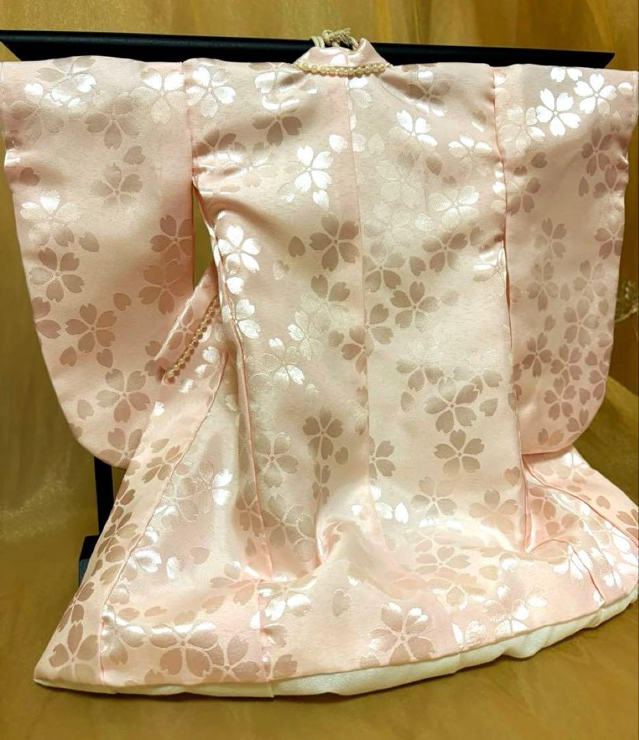 薄ピンク和柄ミニ和装（ミニ着物）