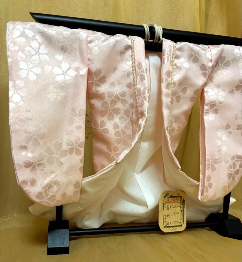 薄ピンク和柄ミニ和装（ミニ着物）