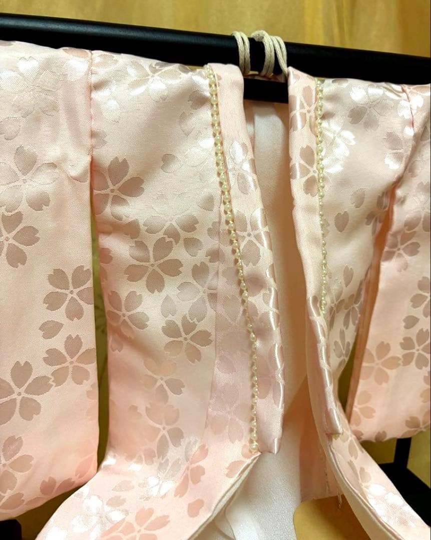 薄ピンク和柄ミニ和装（ミニ着物）