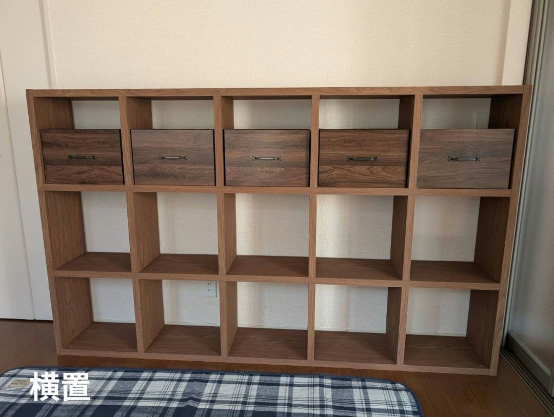 東京インテリア IF オープンラック 3×5マス 棚 ブラウン 宇都宮市引取のみ