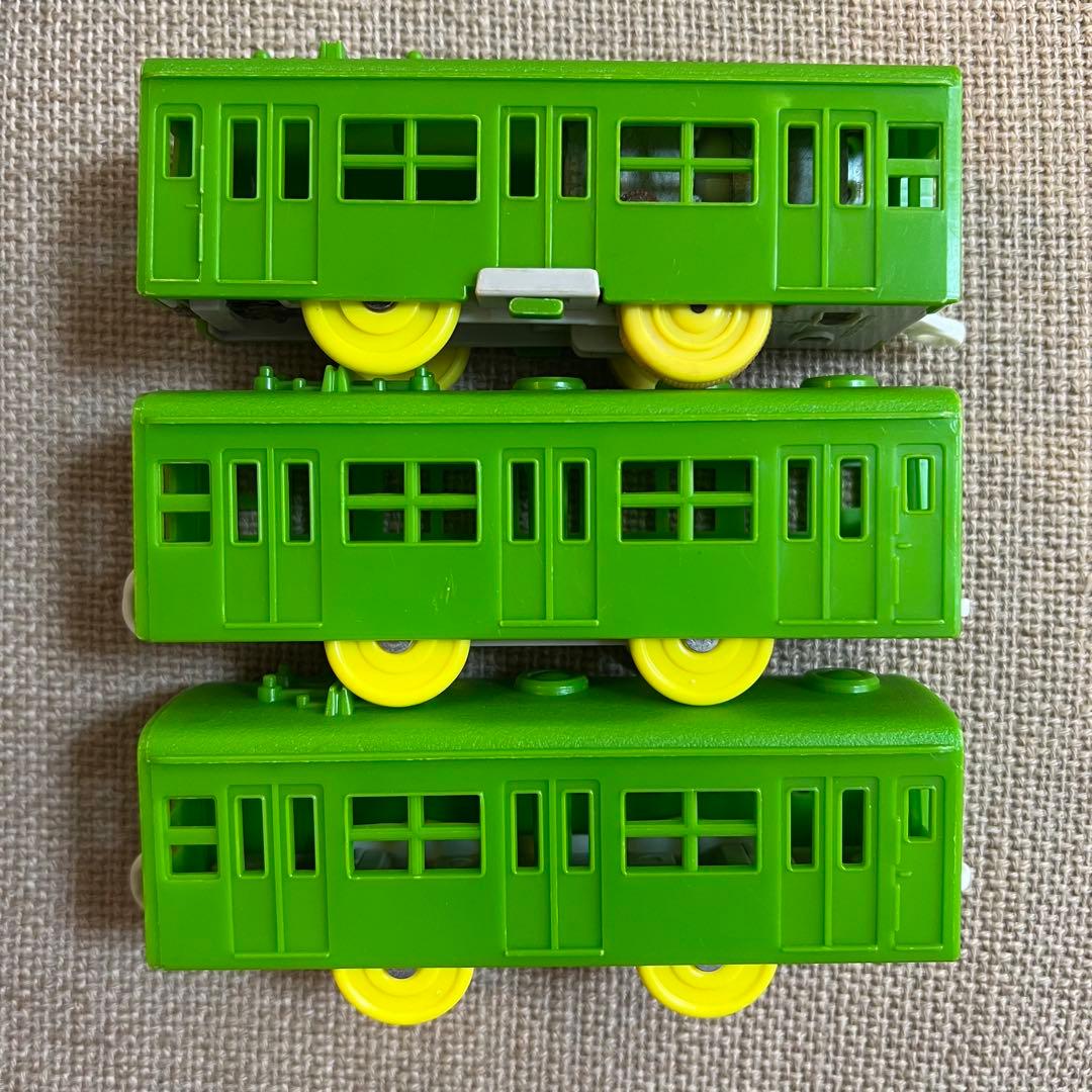 【プラレール】電動プラ電車 電車 前スイッチ 旧動力 緑色 日本製