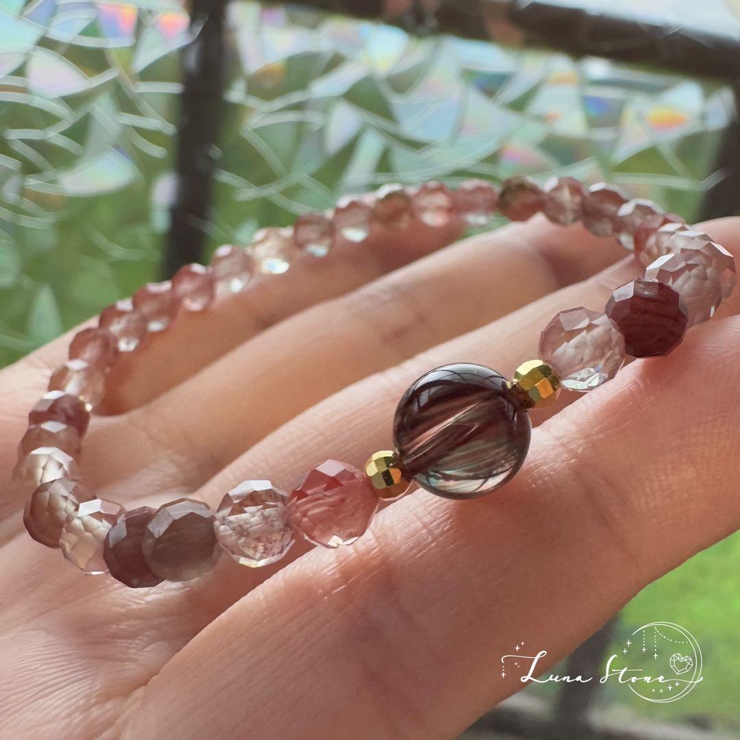 【カラーチェンジ アンデシン】光で変化する神秘の輝き 天然石 ブレスレット