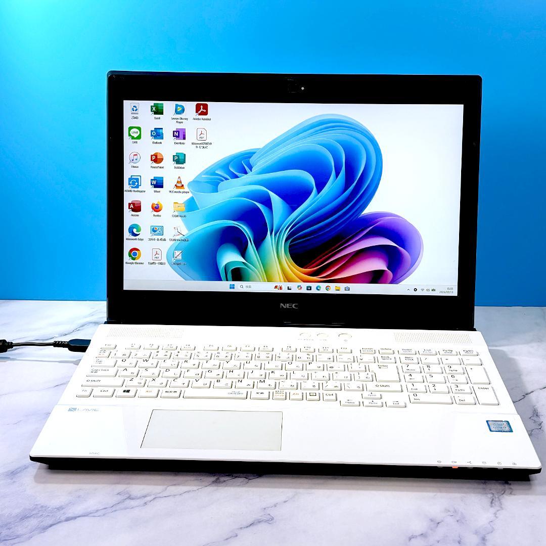 美品☆オフィス付！Corei7・16GB・SSD・Win11・ノートパソコン