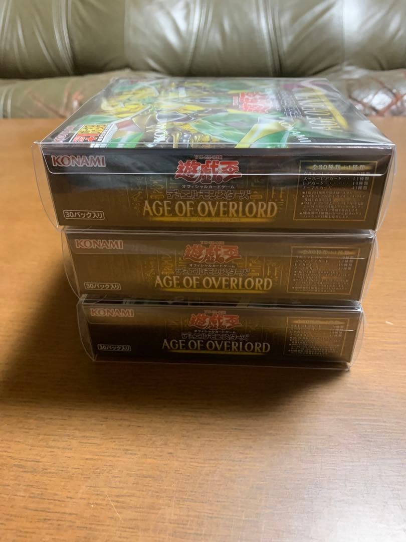 遊戯王OCG AGE OF OVERLORD 3BOX シュリンク付き