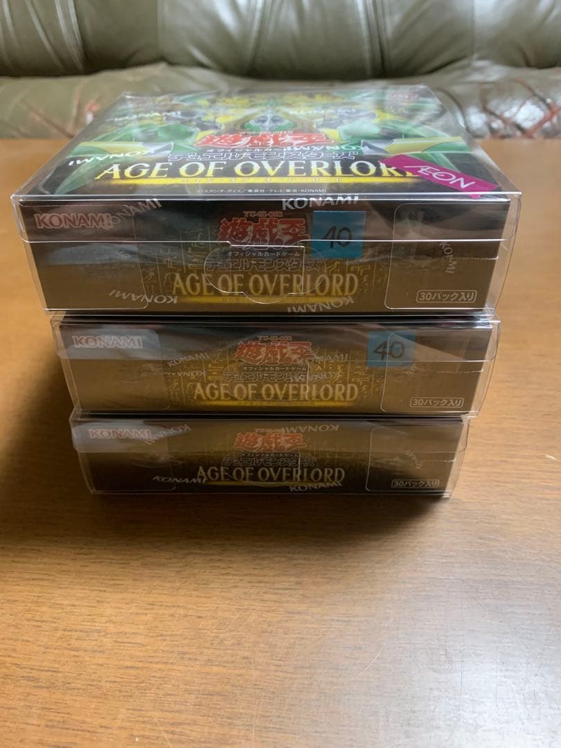遊戯王OCG AGE OF OVERLORD 3BOX シュリンク付き