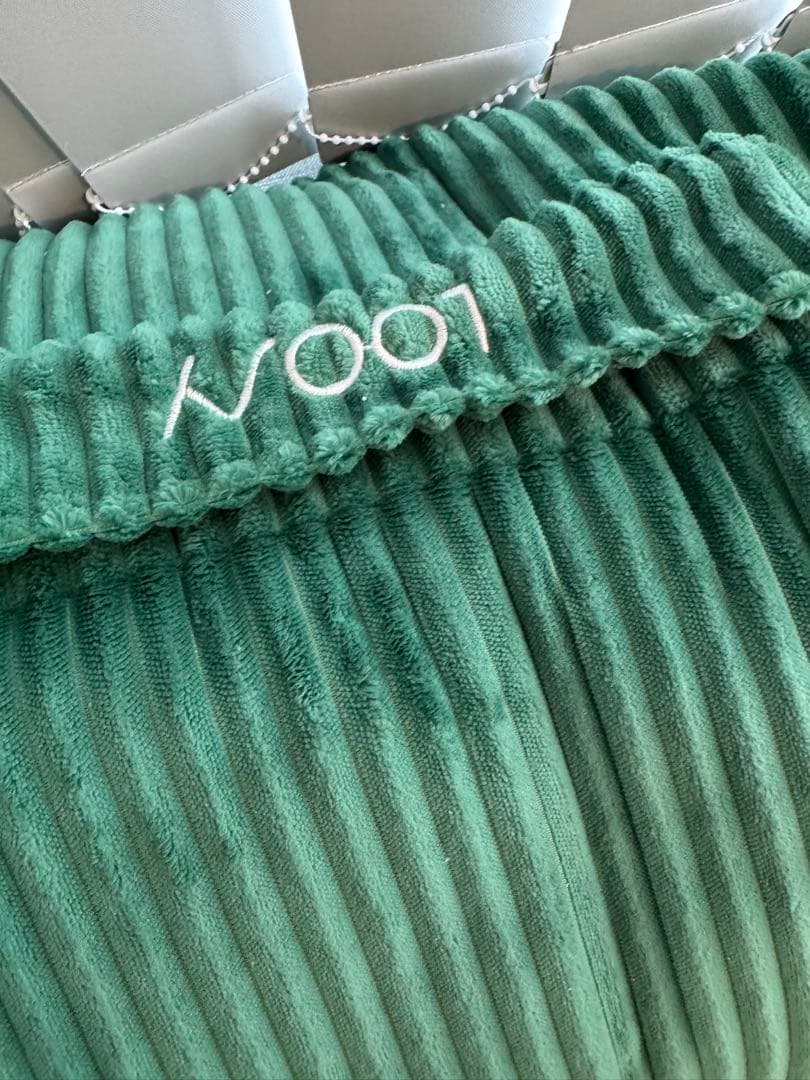 Loosy コーデュロイ ビーズソファ グリーン