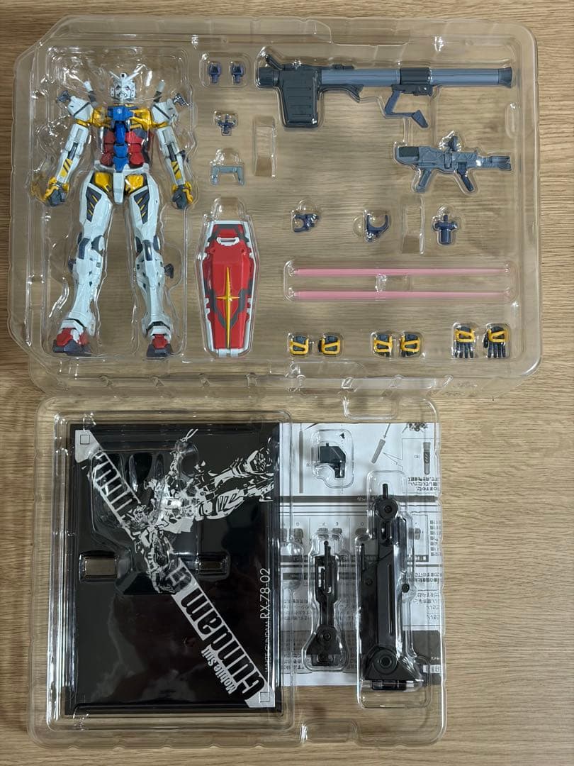 L ROBOT魂 メタルロボット魂 赤いガンダム/白いガンダム　開封済