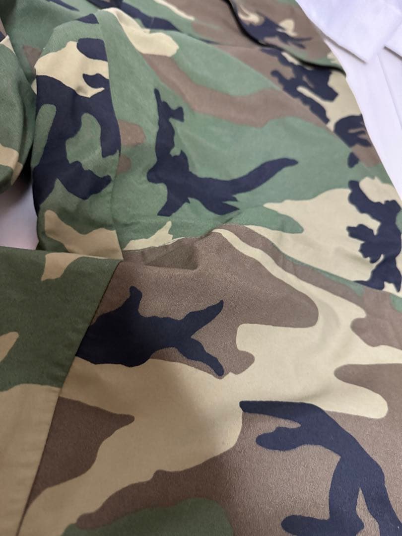 迷彩　米国　雨具　上下セット　ウッドランド　米国軍使用　カモフラージュ