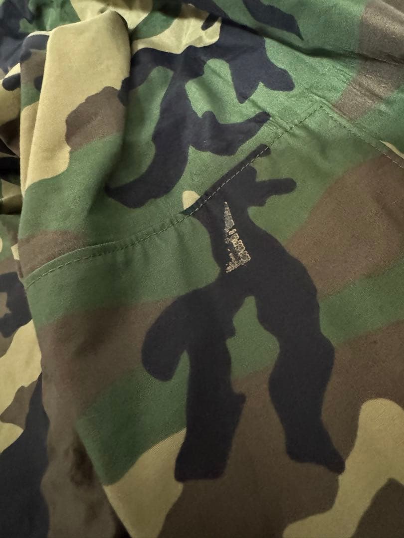 迷彩　米国　雨具　上下セット　ウッドランド　米国軍使用　カモフラージュ