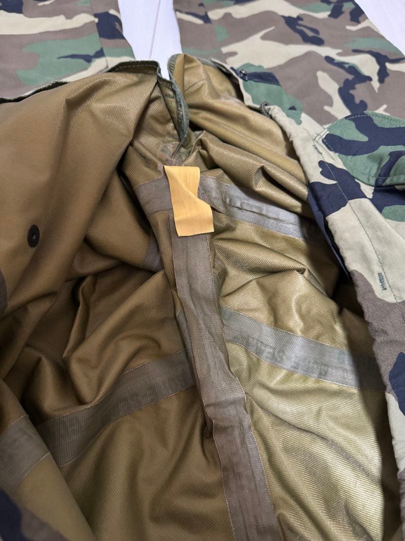 迷彩　米国　雨具　上下セット　ウッドランド　米国軍使用　カモフラージュ