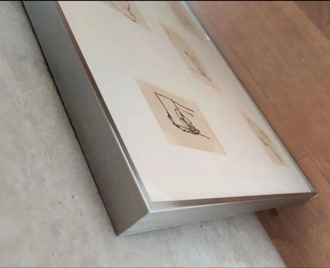 野見山暁治 絵画 デッサン 洋画 ペン画 直筆サイン 額縁