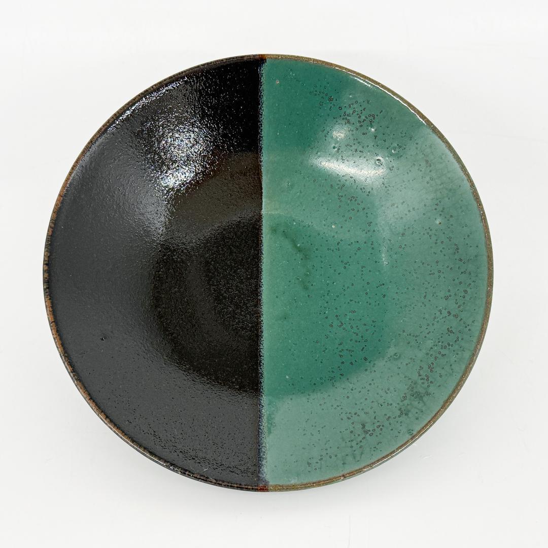 未使用 牛ノ戸焼 中井窯 染め分け 5寸皿 ２枚セット