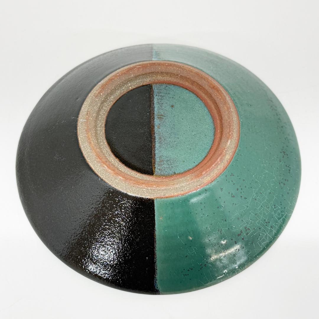 未使用 牛ノ戸焼 中井窯 染め分け 5寸皿 ２枚セット