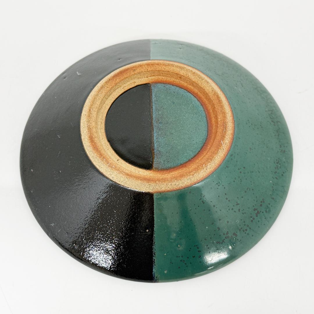 未使用 牛ノ戸焼 中井窯 染め分け 5寸皿 ２枚セット